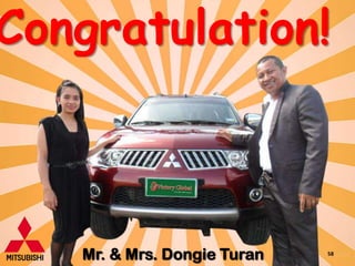 Congratulation!



   Mr. & Mrs. Dongie Turan   58
 