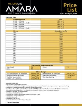 Victoryone amara price list call 9540110008 for best discount