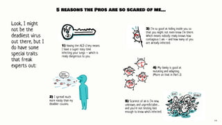 5 reasons the Pros are so scared of me…
Look, I might
not be the
deadliest virus
out there, but I
do have some
special tra...