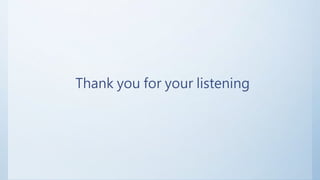 Thank you for your listening
 