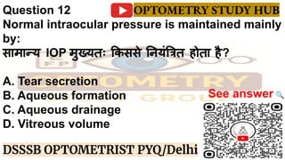 Optometry Related Questions DSSSB OPTOMETRIST EXAM PYQ / PDF MCQ.pdf