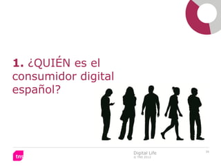 1. ¿QUIÉN es el
consumidor digital
español?




                                    36
                     Digital Life
                     © TNS 2012
 
