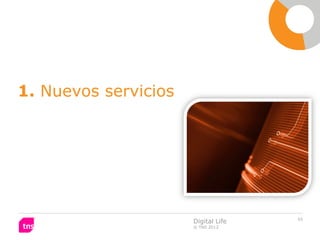 1. Nuevos servicios




                                     55
                      Digital Life
                      © TNS 2012
 