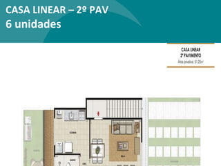 CASA LINEAR – 2º PAV 6 unidades
