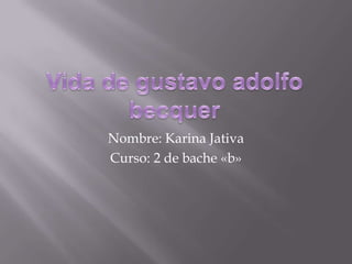 Nombre: Karina Jativa
Curso: 2 de bache «b»
 
