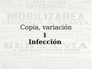 Copia, variación Infección   
