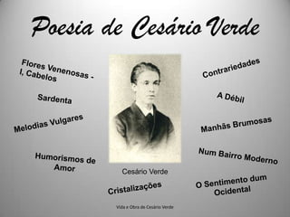 Poesia de Cesário Verde



          Cesário Verde



        Vida e Obra de Cesário Verde
 