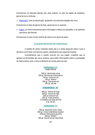 Vida e saude aspectos nutricionais das sementes