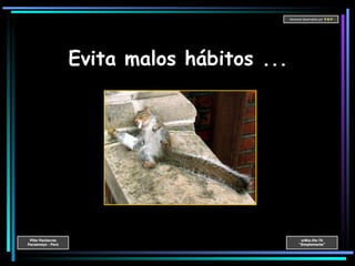 Evita malos hábitos ... 