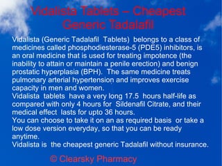 Cheapest tadalafil generic