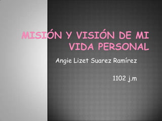 Angie Lizet Suarez Ramírez

                  1102 j.m
 