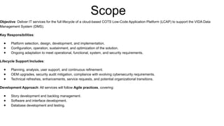LOW CODE NO CODE PLATFORM Agile Developm | PPTX