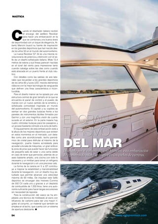 LOEWE SOUND PORT COMPACT 
LA VIDA 
MÁS MUSICAL 
Una base de sonido estéreo 2.1 compatible con múltiples 
fuentes mediante bluetooth y NFC y estación dock abatible. 
Un diseño elegante, sonido po-tente 
y de calidad, conectivi-dad 
con dispositivo de todo 
tipo y hasta micrófono integra-do. 
El nuevo equipo de sonido que presen-ta 
Loewe viene con una tecnología avanza-da 
para llenar tu vida de música en el rincón 
que desees. 
Basta con conectar el dispositivo desea-do 
–admite hasta cinco- mediante una sen-cilla 
operación y ya puedes disfrutar de la 
música que más te gusta en un radio de 10 
metros con la tecnología bluetooth o con el 
codex Apt-X que te ofrece el sonido estéreo 
bajo la más elevada calidad acústica. En 
su interior lleva dos altavoces de medios y 
agudos, un subwoofer para bajas frecuen-cias 
y un sistema Bass réflex con los que se 
obtienen hasta 80 vatios de potencia musi-cal 
que inundan cualquier estancia con las 
canciones que elijas. 
Sus medidas compactas (415 x 109 x 
178 mm) hacen que se pueda transportar 
de una estancia a otra y está preparado 
para acompañar a tu smartphone en todo 
momento, ya sea en la reproducción de mú-sica 
como en conversaciones telefónicas, 
porque integra un micrófono para realizar 
llamadas en modo ‘manos libres’. También 
lleva una estación ‘dock’ abatible con fun-ción 
de recarga para conectar dispositivos 
Apple y está habilitado en posición parking 
para que las tabletas estén tanto en vertical 
como en horizontal. 
Para ahorrar energía, cuenta con una 
tecnología ecoeficiente que se encarga de 
desactivar el equipo si transcurren diez mi-nutos 
sin actividad (Modo Standby Smart), 
quedando en espera, y si transcurren cuatro 
horas sin actividad pasa automáticamente 
al modo Standby, anulando la función de 
carga del dispositivo que hay conectado a 
través del dock o de una toma USB. 
Los acabados en aluminio pulido propor-cionan 
un diseño refinado, al tiempo que 
aportan una gran resistencia al conjunto y 
los altavoces quedan protegidos detrás de 
las rejillas de aluminio. En la parte superior 
lleva los controles básicos en cinco botones 
(volumen, selección de fuente, manos libres 
y encendido), aunque el manejo de todas 
las funciones del equipo se puede realizar 
mediante un mando a distancia (opcional) o 
con la aplicación gratuita Smart Audio. Está 
disponible en negro y plata, y precio re-comendado 
del equipo Loewe Sound Port 
Compact es de 499 euros. O 
 