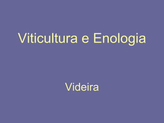 Viticultura e Enologia


        Videira
 