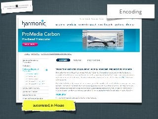Encoding

automated, in House

 