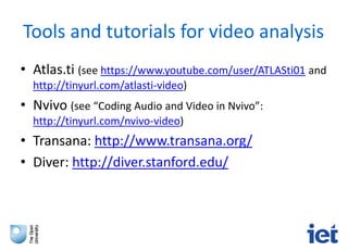 Video analysis techniques | PPTX