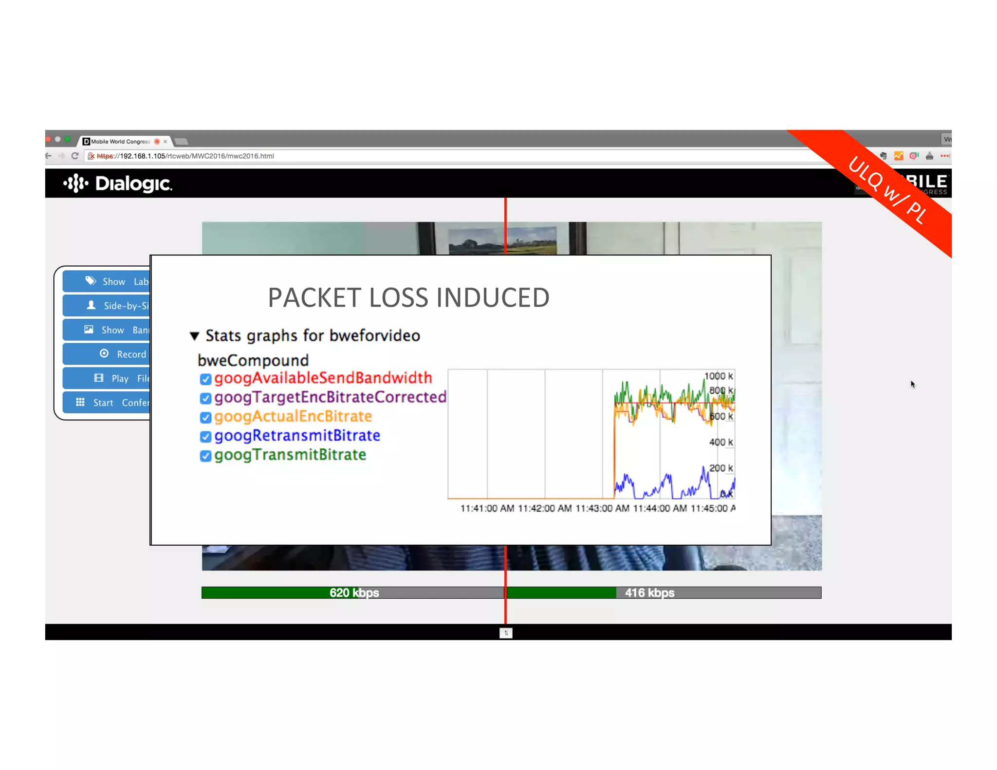 NO	
  PACKET	
  LOSS	
  INDUCED	
  PACKET	
  LOSS	
  INDUCED	
  
 
