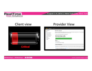 Client	
  view	
   Provider	
  View	
  
 