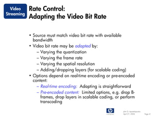 Video Communications and Video Streaming | PDF