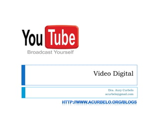 Video Digital

     Dra. Aury Curbelo
   acurbelo@gmail.com
