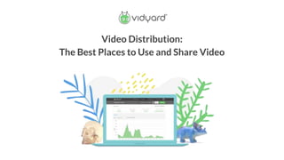 Video Distribution:
The Best Places to Use and Share Video
 