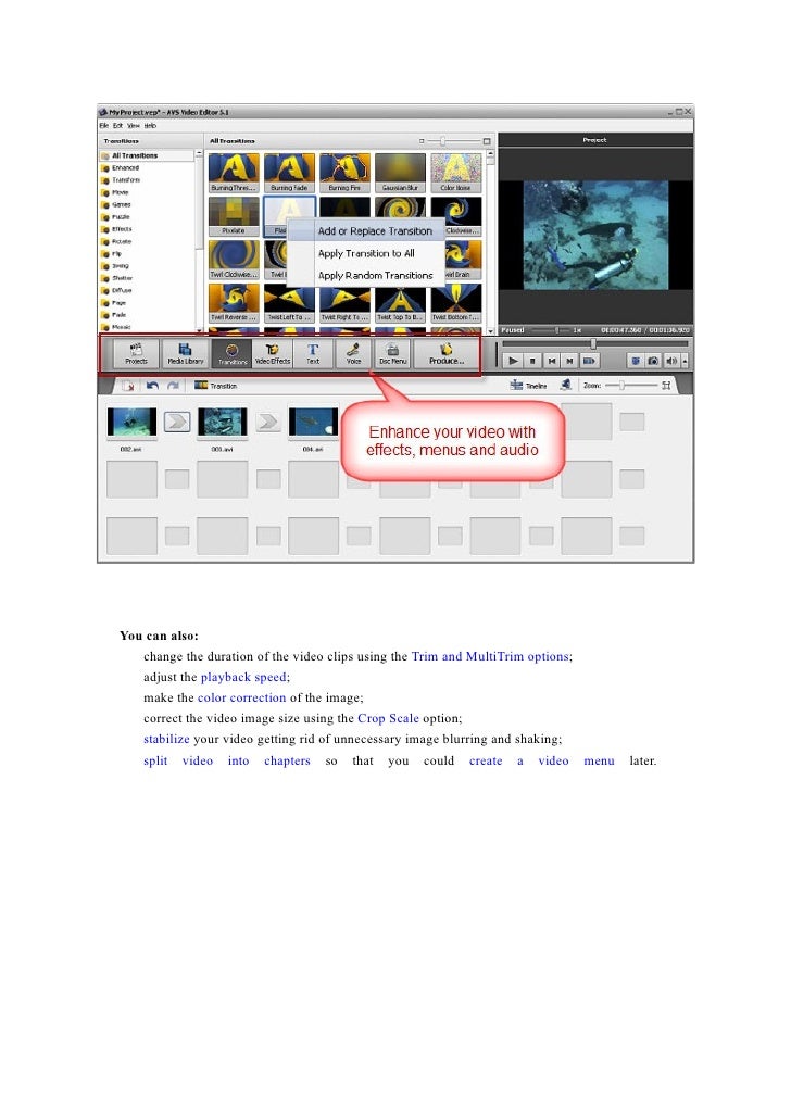 avs video editor video formats