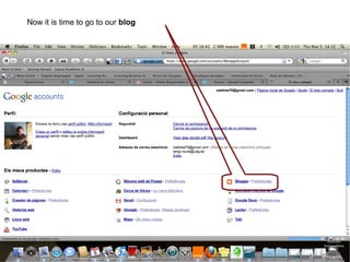 Now it is time to go to our blog