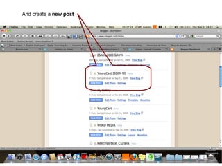 And create a new post