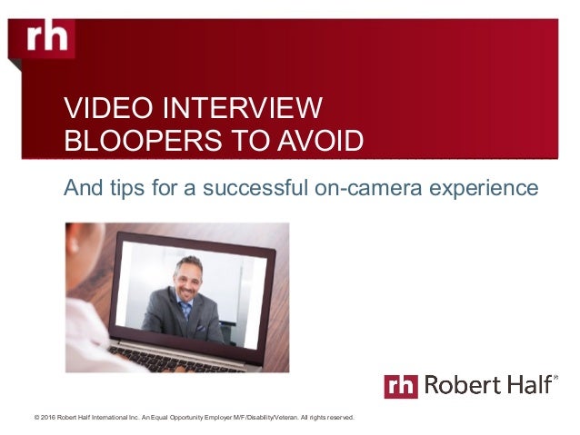 video interview tips
