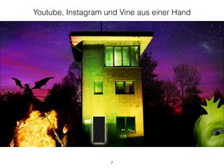 Youtube, Instagram und Vine aus einer Hand 
7 
 