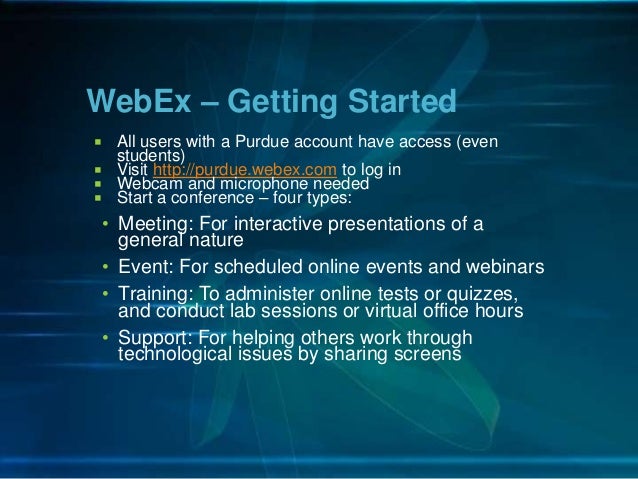 Video Express, Camtasia, and WebEx