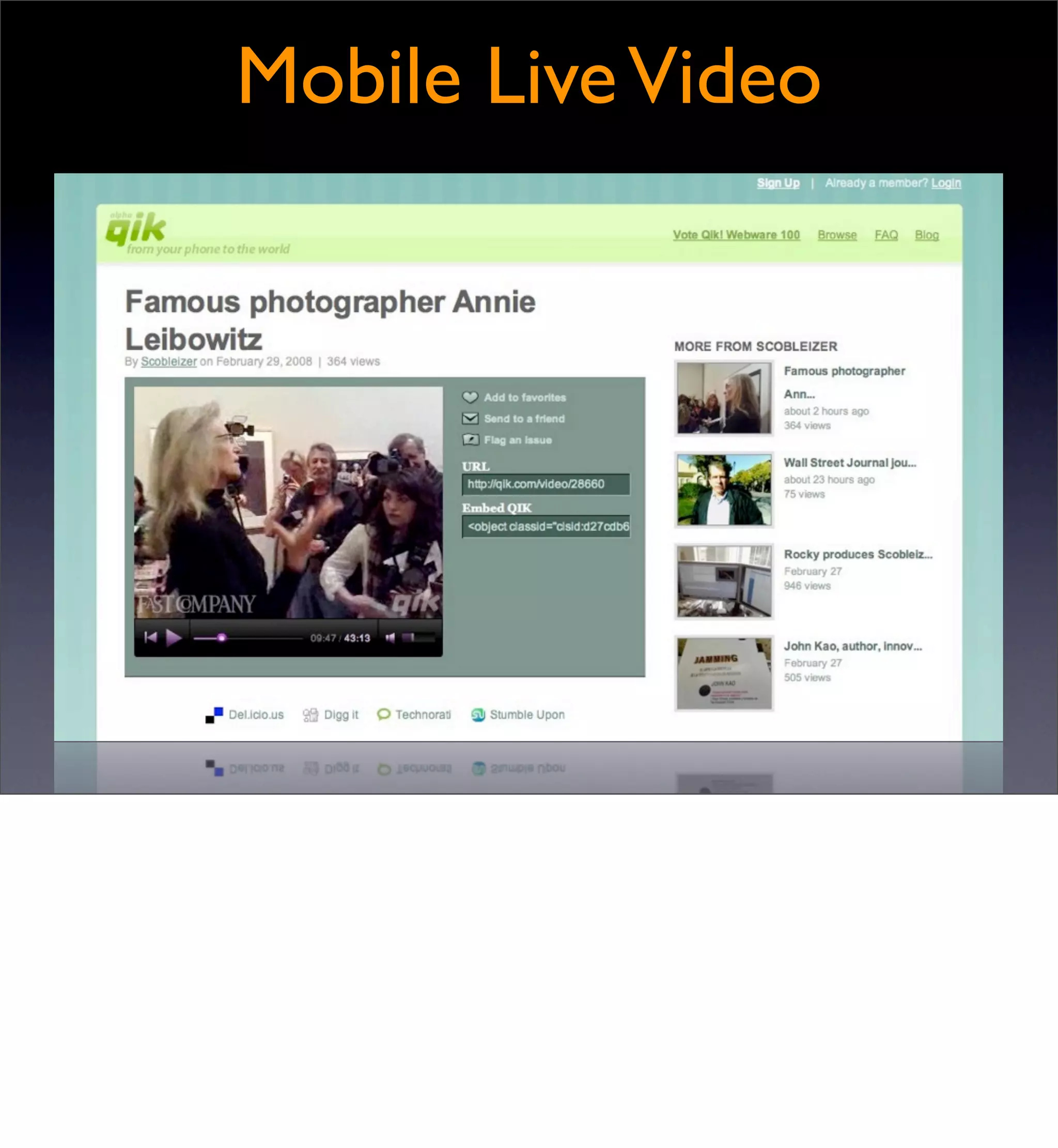 Video on the Web - the longer version