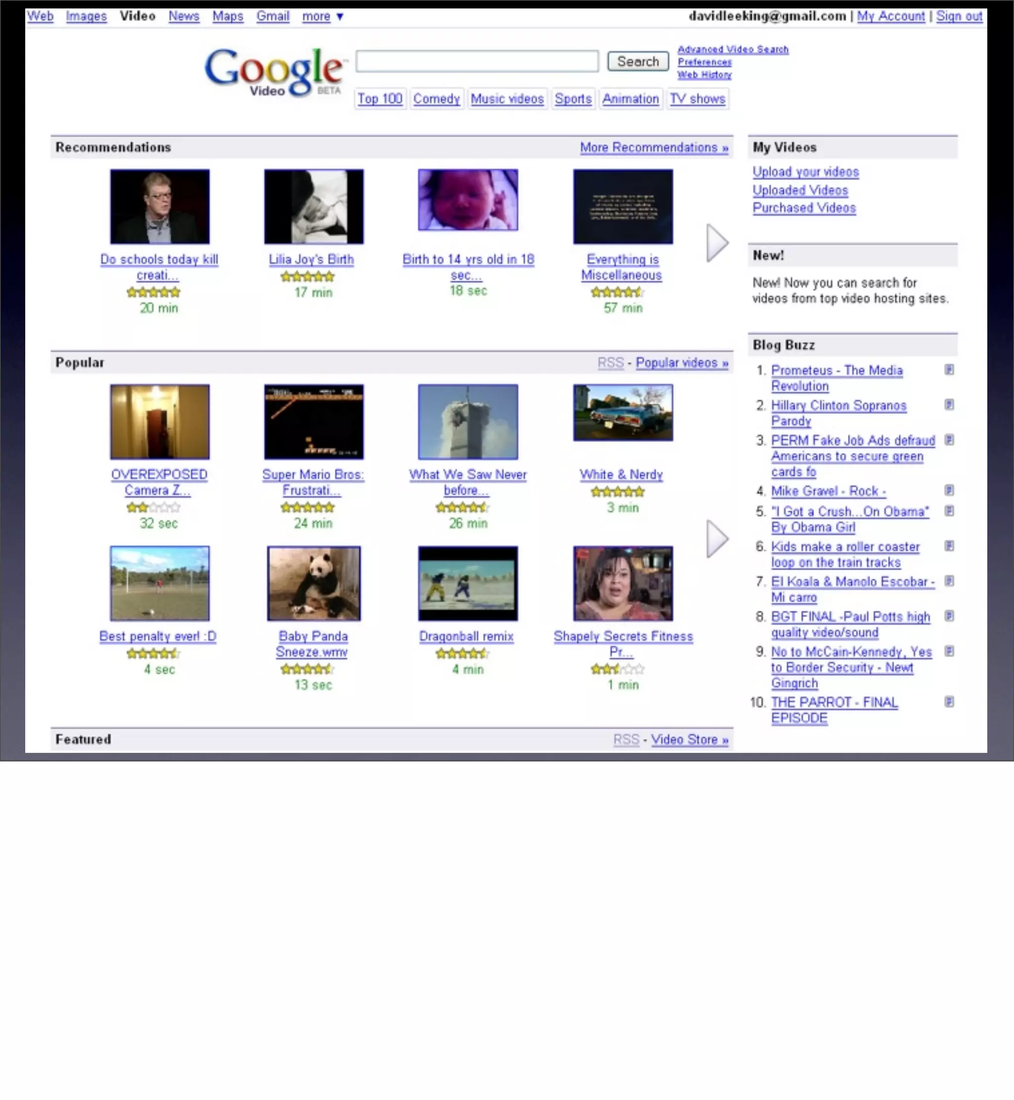 Video on the Web - the longer version