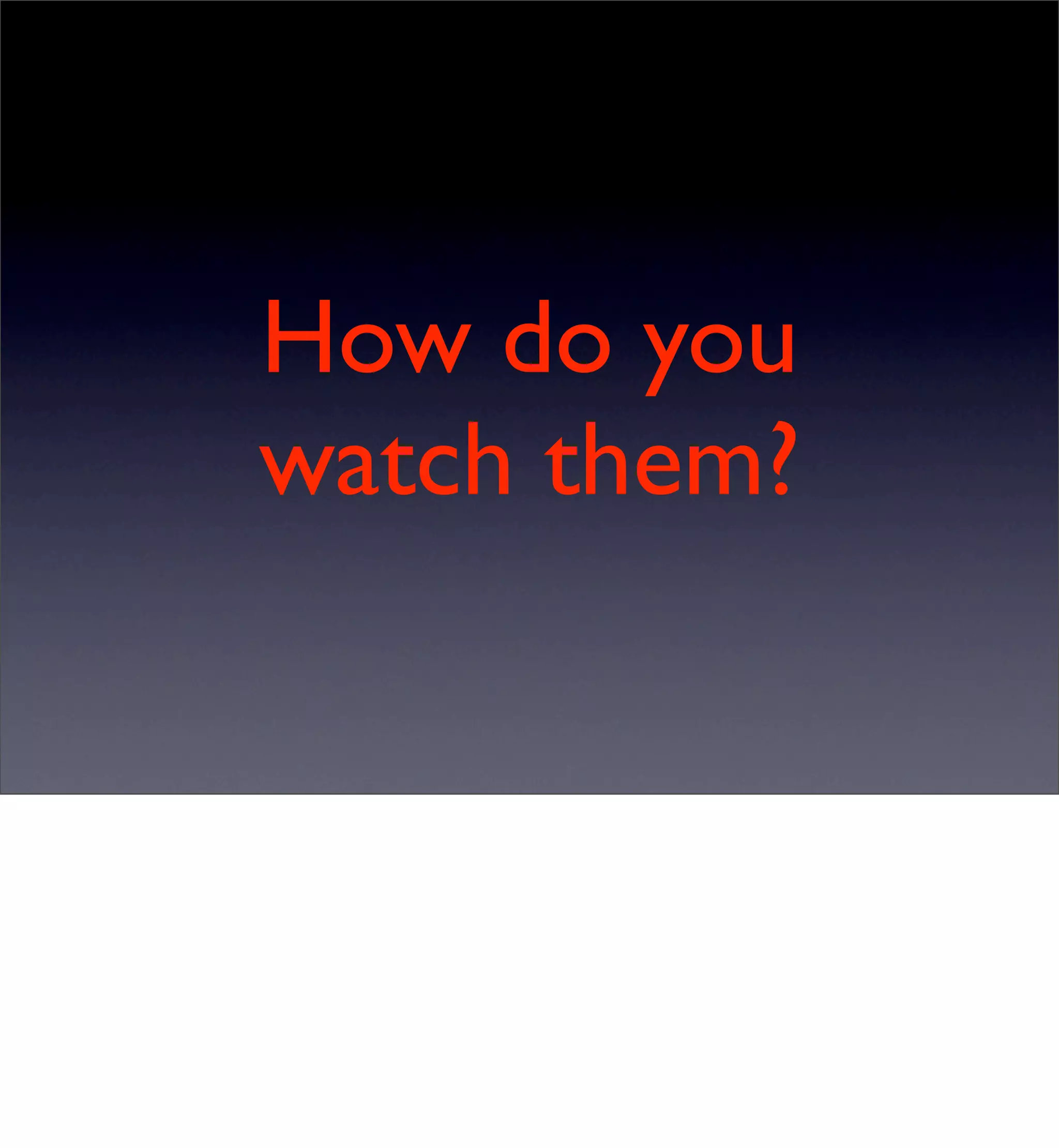 Video on the Web - the longer version