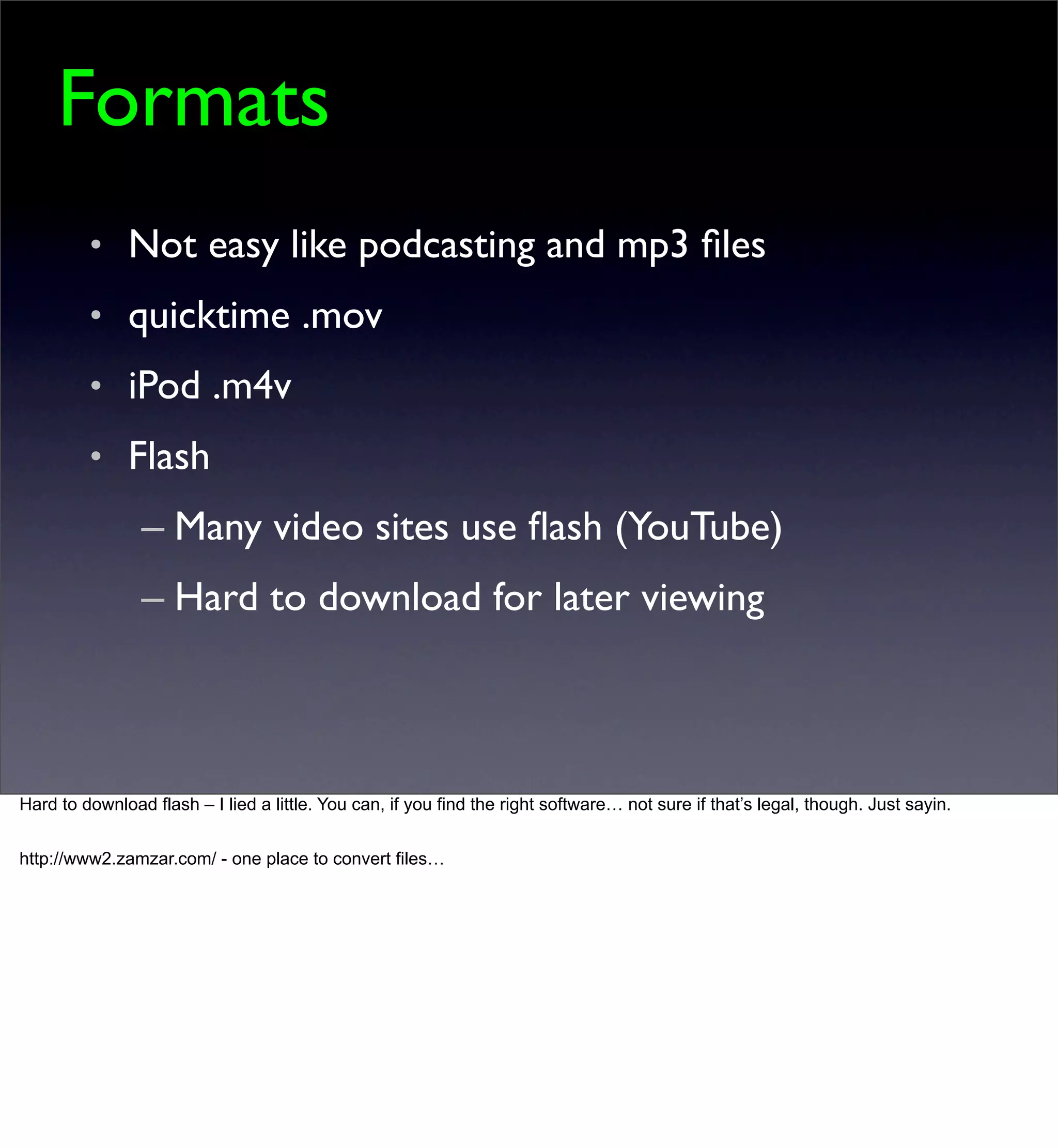 Video on the Web - the longer version