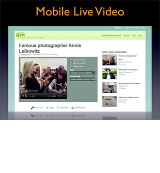 Video on the Web - the longer version