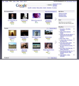 Video on the Web - the longer version