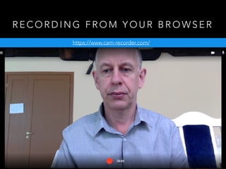 R E C O R D I N G F R O M Y O U R B R O W S E R
https://www.cam-recorder.com/
 