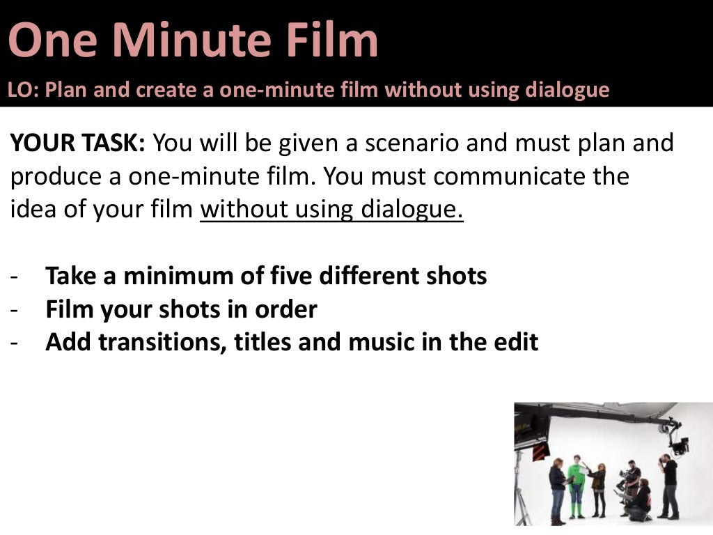 Film Making Activities for Schools and Beginners