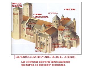 Los volúmenes exteriores tienen apariencia
geométrica, de disposición escalonada.

 