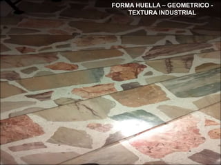 ELEMENTOS
GRAFICOS
PUNTO
LINEA
Punto
Geométrico
Punto
abstracto
Punto de
fuga
Punto
invisible
Punto central
geométrica
poligonal
Quebradas
angulares
curvas
vertical horizontal diagonal
45” 90” 115”
lineales geométricas
Sin volumen, ni
área
Serie de
puntos
Dirección en el
espacio
Cuerpo físico visible,
sin condiciones de luz
En el centro
del plano
FORMA HUELLA – GEOMETRICO -
TEXTURA INDUSTRIAL
 