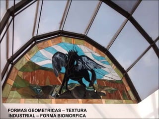 ELEMENTOS
GRAFICOS
PUNTO
LINEA
Punto
Geométrico
Punto
abstracto
Punto de
fuga
Punto
invisible
Punto central
geométrica
poligonal
Quebradas
angulares
curvas
vertical horizontal diagonal
45” 90” 115”
lineales geométricas
Sin volumen, ni
área
Serie de
puntos
Dirección en el
espacio
Cuerpo físico visible,
sin condiciones de luz
En el centro
del plano
FORMAS GEOMETRICAS – TEXTURA
INDUSTRIAL – FORMA BIOMORFICA
 