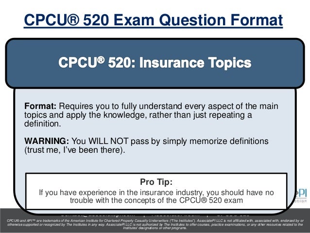 How To Get Cpcu Designation