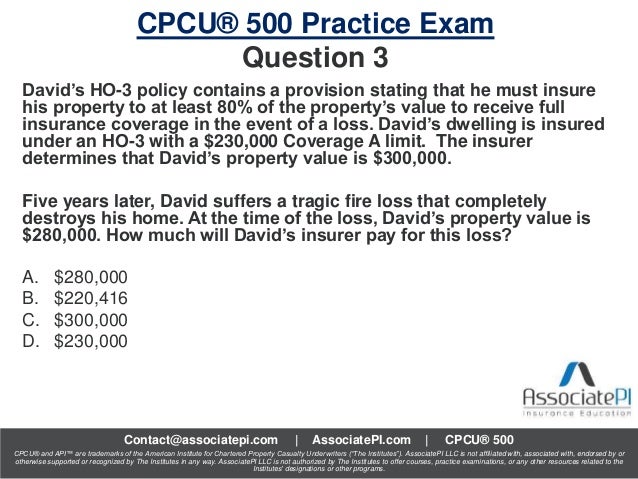 Cpcu 500 Practice Exam Pdf Cpcu 500 Practice Exam Pdf