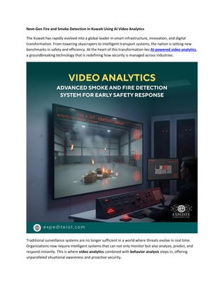 Next-Gen AI Video Analytics for Fire and Smoke Detection in Kuwait | PDF