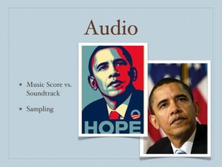 Audio Music Score vs. Soundtrack Sampling 