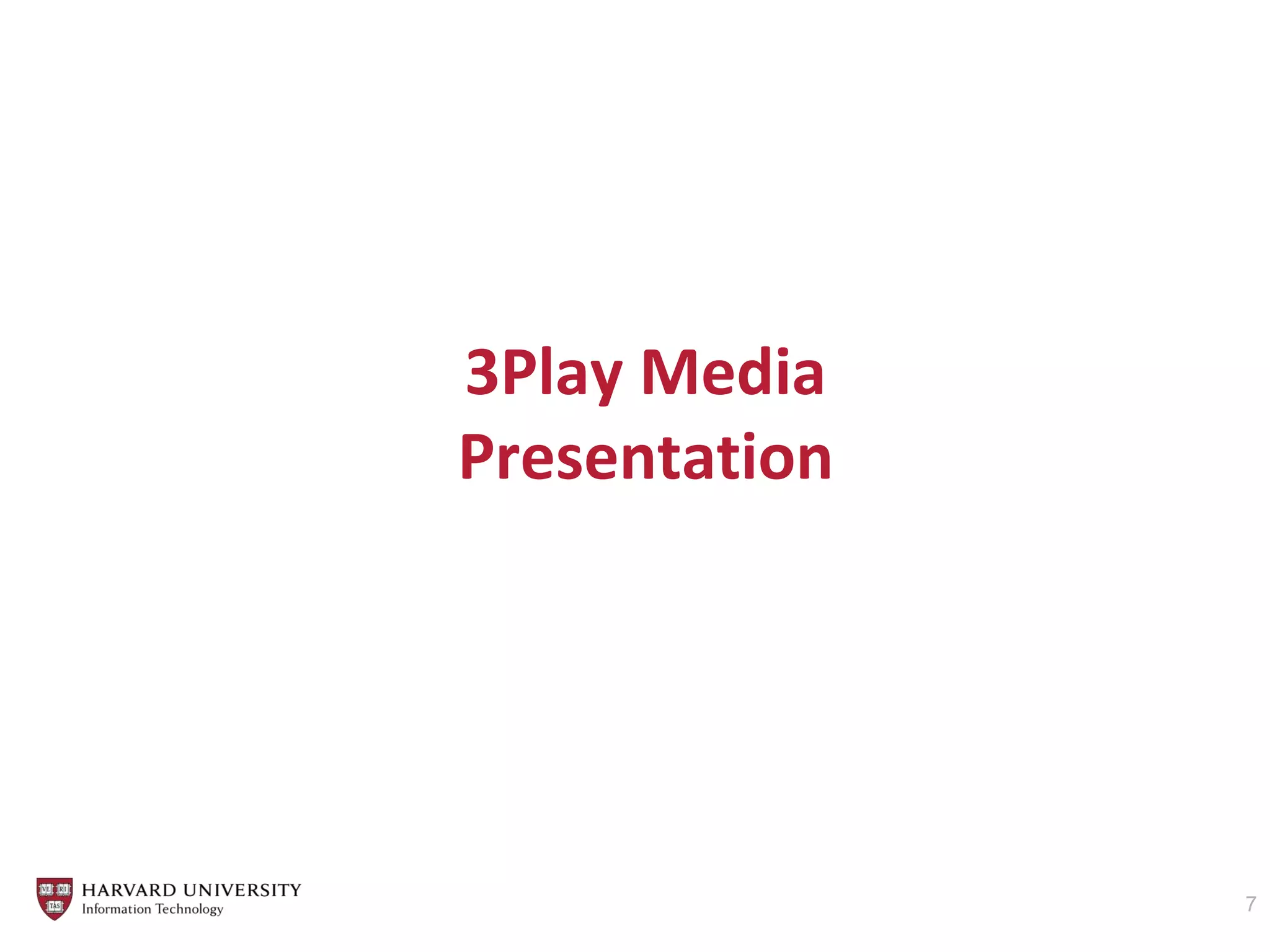 3Play Media
Presentation
7
 