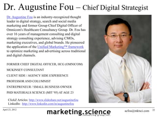Dr. Augustine Fou – Chief Digital Strategist
    Dr. Augustine Fou is an industry-recognized thought
    leader in digital...