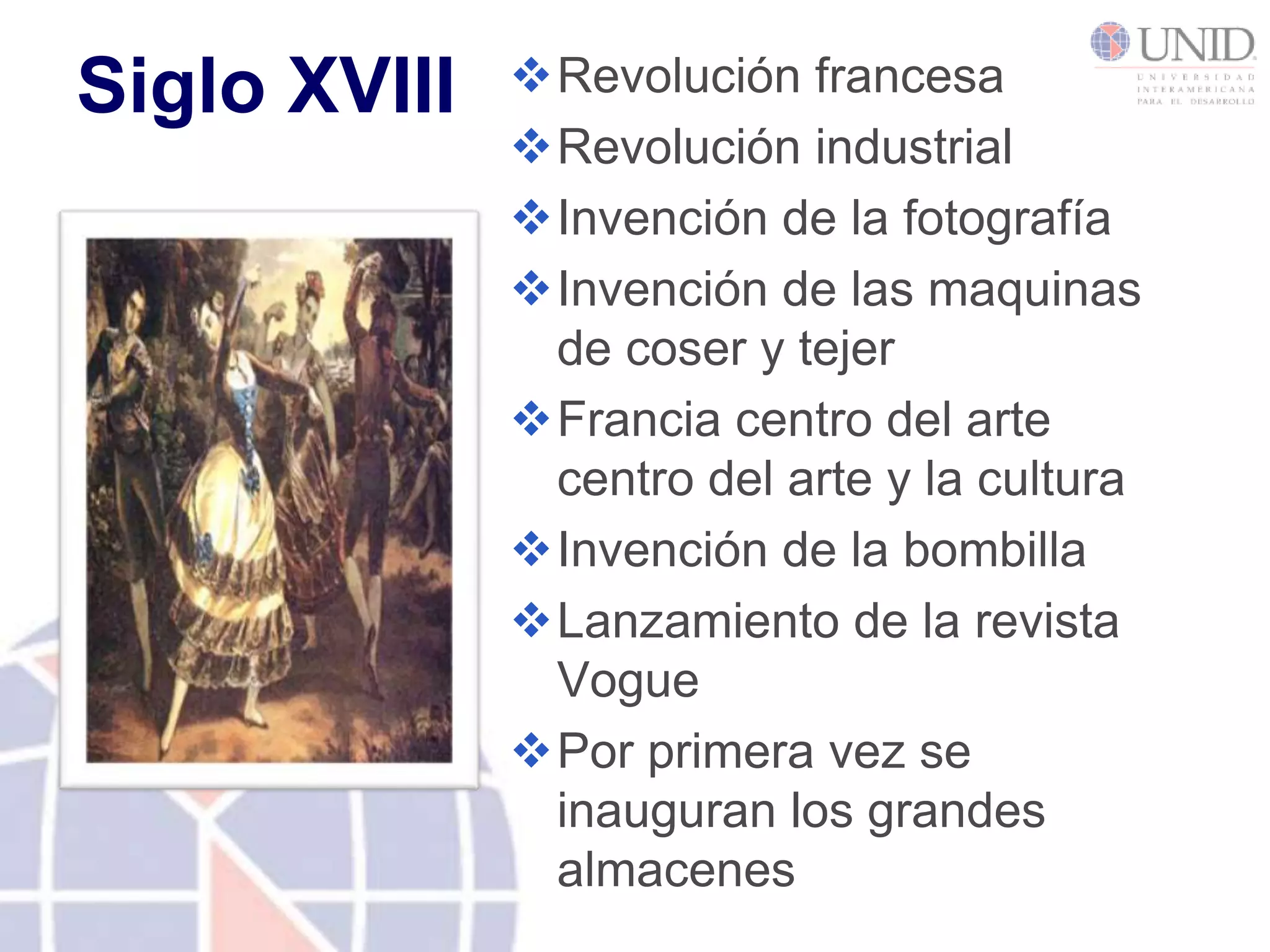 Siglo XVIIIRevolución francesa