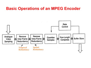Basic Operations of an MPEG Encoder
 